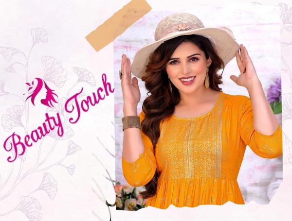 Trendy Golden Beauty Touch Rayon Designer Exclusive Kurti colllection